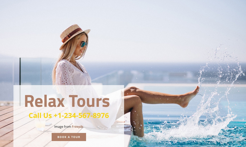 Relax tours Wix Template Alternative