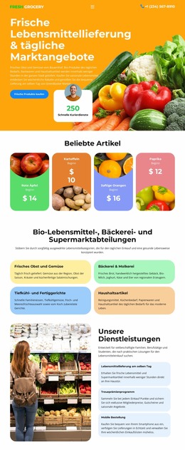 Lebensmittelgeschäft – Joomla-Template 2025