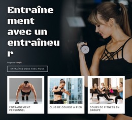 Style De Vie Et Sport Sains - Modèle De Page Web HTML