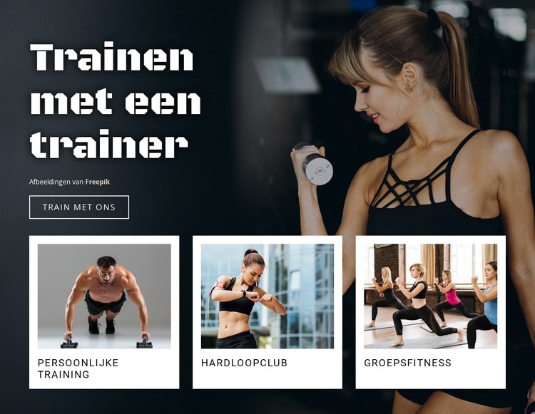 Gezonde levensstijl en sport CSS-sjabloon