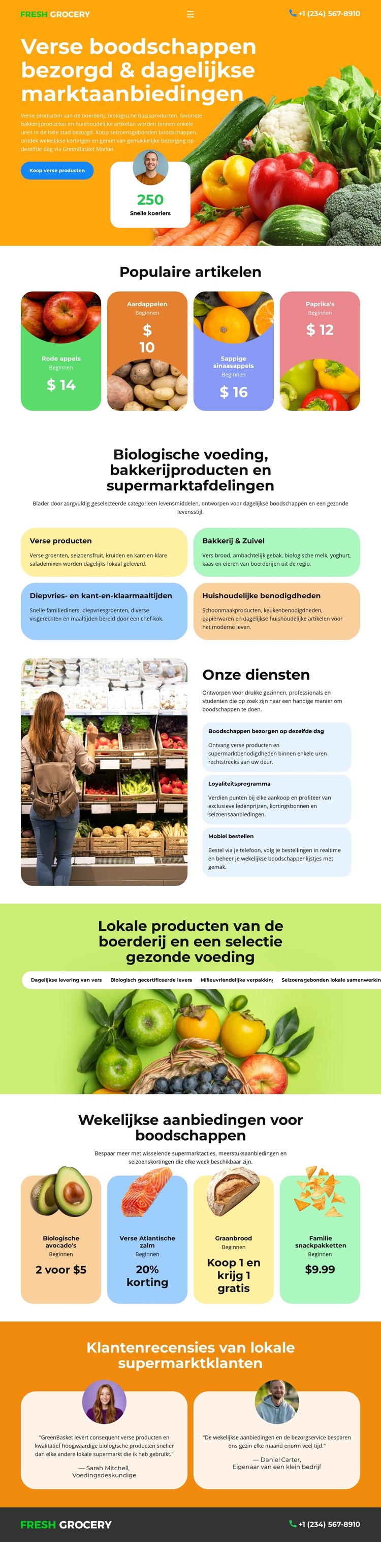 Supermarkt CSS-sjabloon