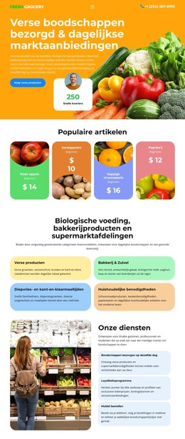 Supermarkt - HTML-Sjablooncode