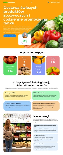 Sklep Spożywczy - Łatwy W Użyciu Motyw WordPress