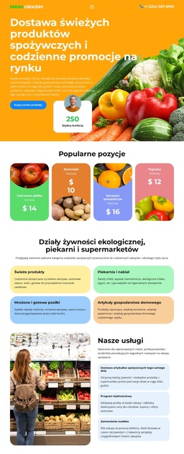 Sklep Spożywczy Niestandardowe Czcionki