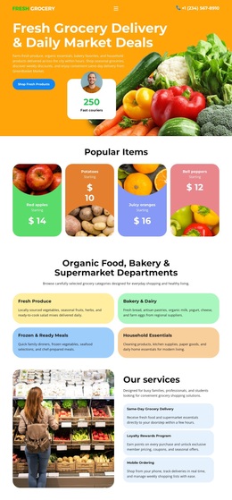 Grocery Store Template