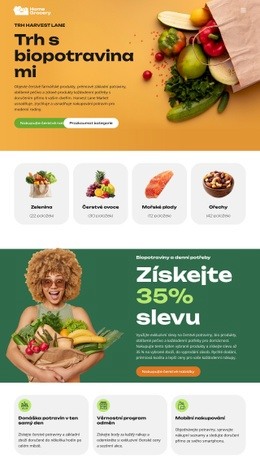 Donáška Čerstvých Potravin – Bezplatná Šablona