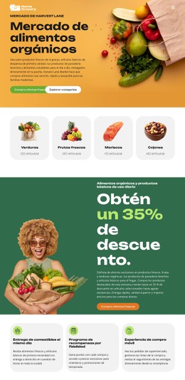 Entrega De Productos Frescos A Domicilio Sitio Adaptable