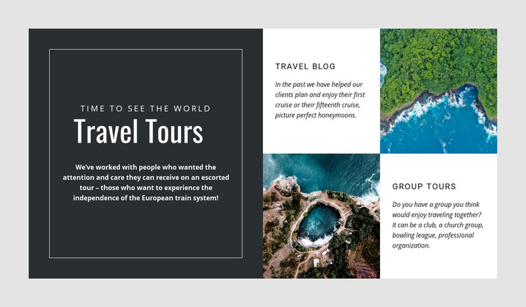Travel is an investment in yourself Homepage Design