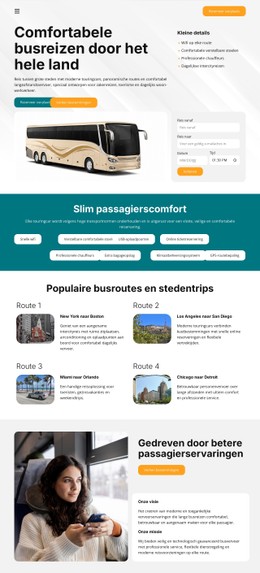 Responsieve HTML5 Voor Modern Busvervoer