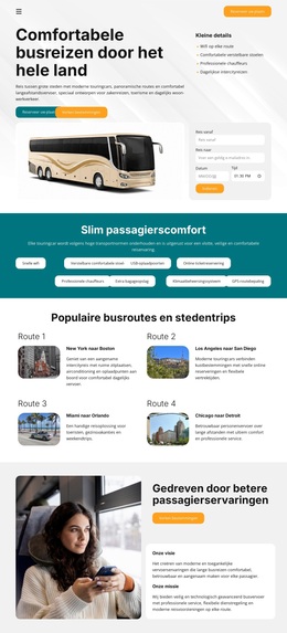 Modern Busvervoer - Geweldig WordPress-Thema