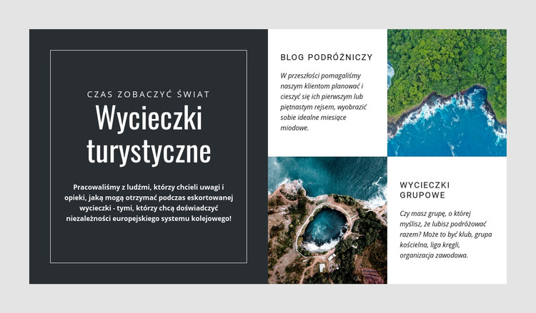 Podróż to inwestycja w siebie Szablon witryny sieci Web