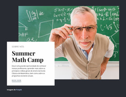 Acampamento De Verão De Matemática - Modelo Joomla Multifuncional