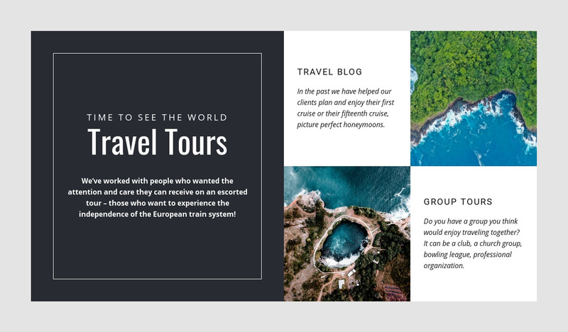 Travel is an investment in yourself Squarespace Template Alternative