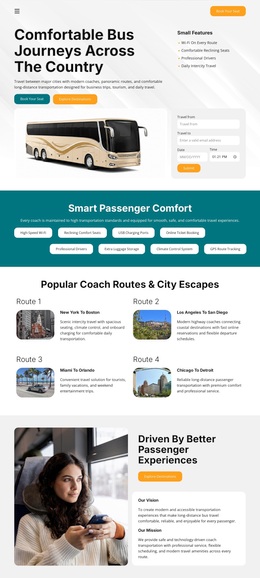 Modern Bus Travel - Professionally Designed