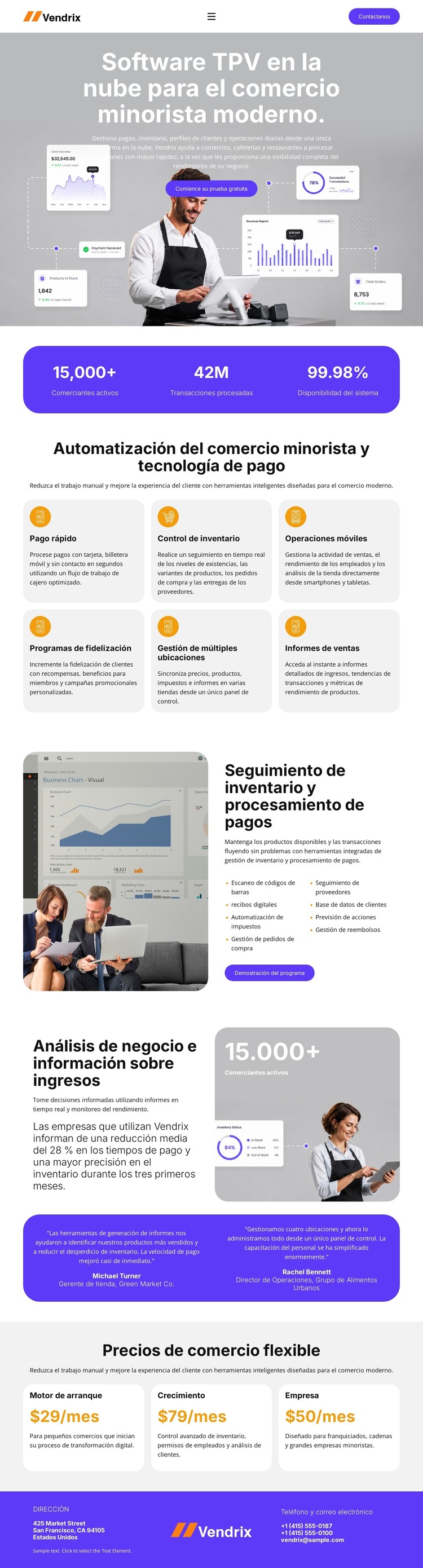 Software de punto de venta para comercios minoristas Plantilla CSS
