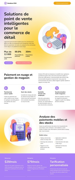 Site HTML Pour Point De Vente
