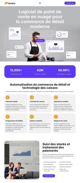 Logiciel De Point De Vente Au Détail Thèmes Web