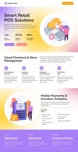 Point Of Sale - Free Download HTML5 Template