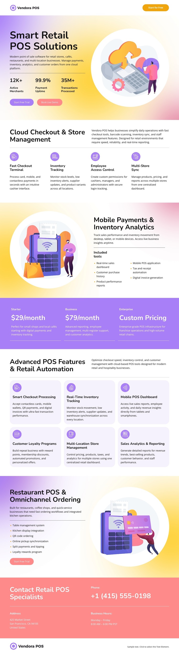 Point Of Sale HTML5 Template