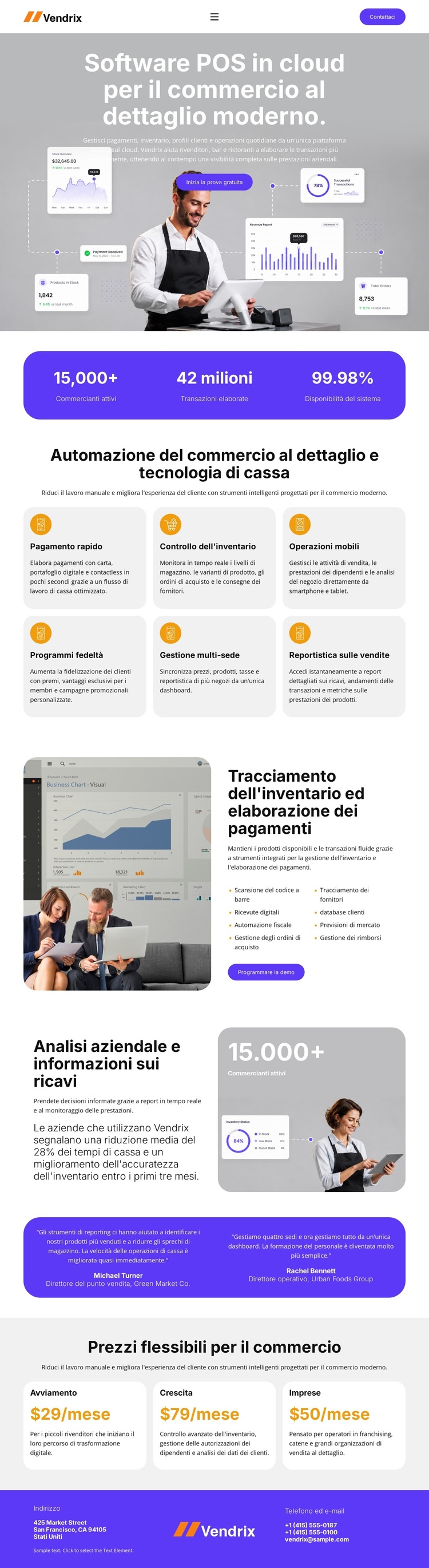 Software POS per la vendita al dettaglio Tema WordPress
