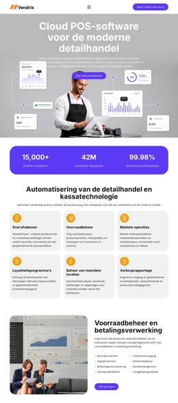 Retail POS-Software - Details Van Bootstrapvariaties