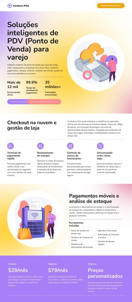 Site HTML Para Ponto De Venda