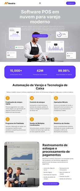 Software De PDV Para Varejo - Tema WordPress Gratuito