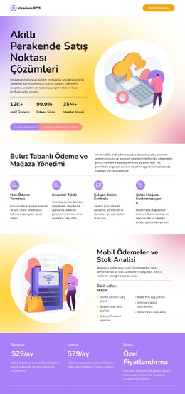 Satış Noktası Premium CSS Şablonu