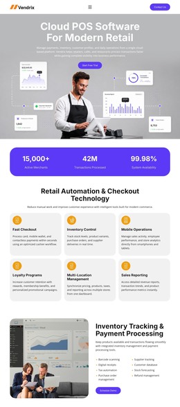 Retail POS Software - Free WordPress Theme