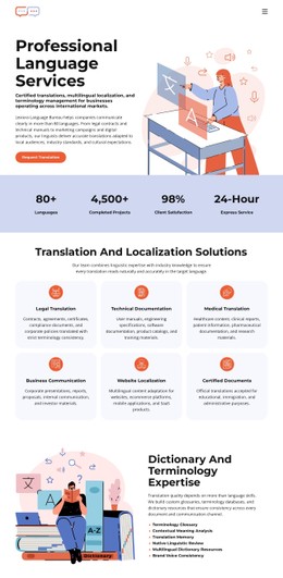 Dictionary Translation Bureau CSS Site Template