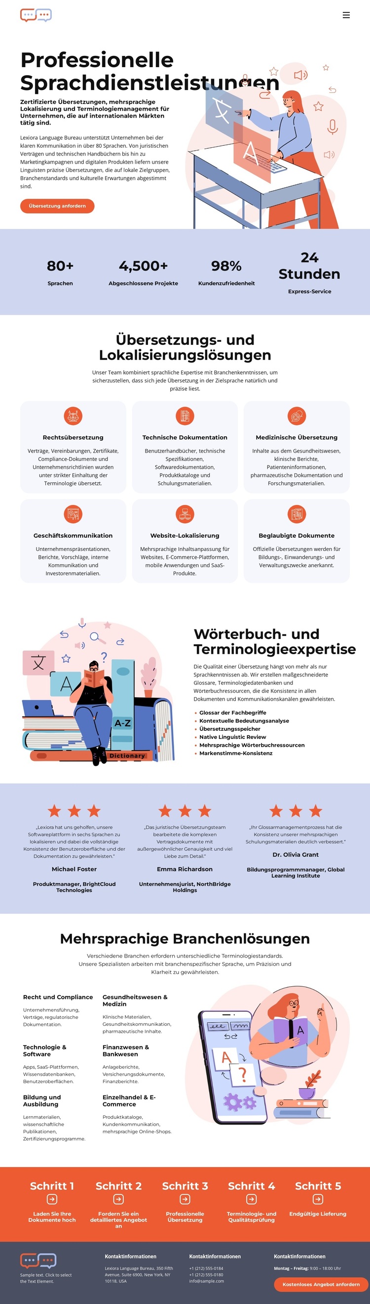 Wörterbuchübersetzungsbüro WordPress-Theme