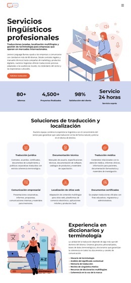 Oficina De Traducción De Diccionarios: Plantilla Definitiva De Una Página