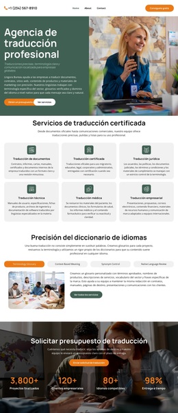 Agencia De Traducción De Diccionarios - Inspiración Del Tema De WordPress