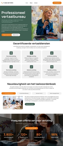Woordenboek Vertaalbureau - WordPress- En WooCommerce-Thema
