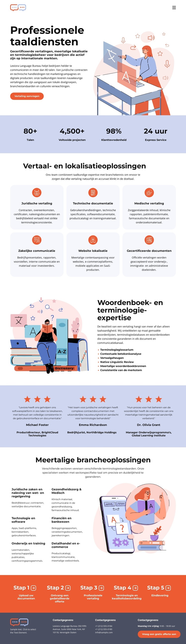 Woordenboek Vertaalbureau WordPress-thema
