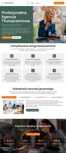 Agencja Tłumaczeń Słownikowych – Motyw WordPress I WooCommerce
