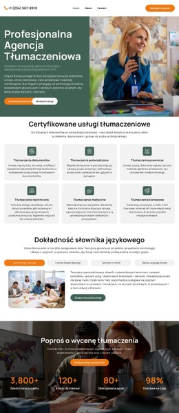 Agencja Tłumaczeń Słownikowych Szablon CSS Tabeli