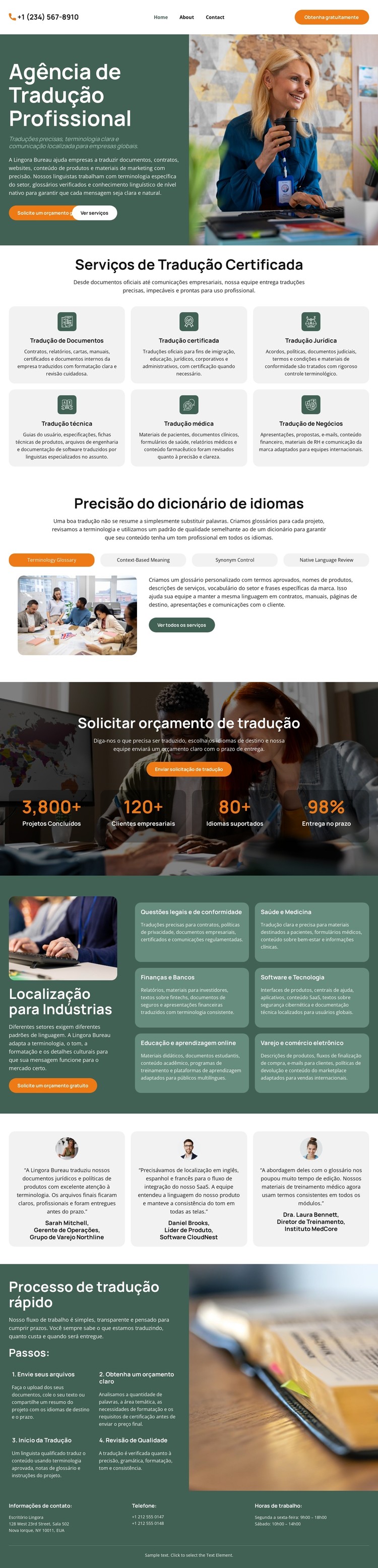 Agência de Tradução de Dicionários Template CSS