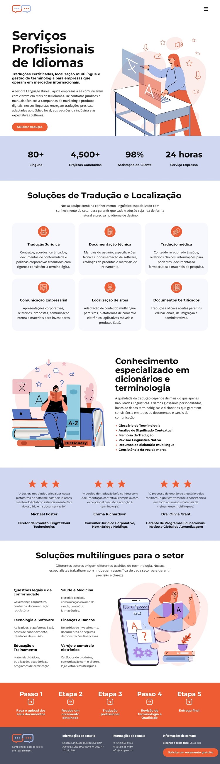 Escritório de Tradução de Dicionários Template CSS