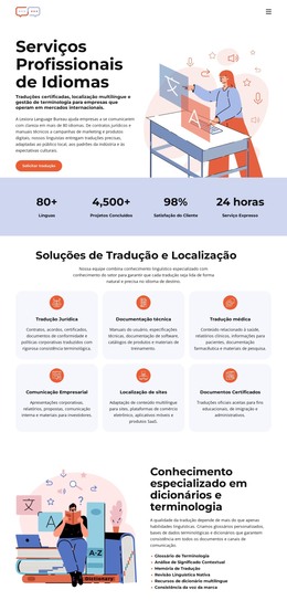 Escritório De Tradução De Dicionários - Modelo De Código HTML