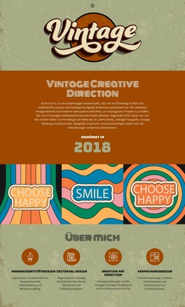 Vintage-Designerportfolio – Kostenloses WordPress-Theme