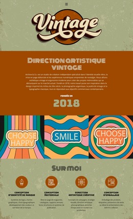 Portfolio De Créateur Vintage – Site Web De Commerce Électronique