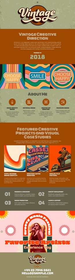 Retro HTML Templates | Nicepage