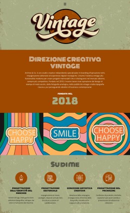 Portfolio Di Designer Vintage Modello Flexbox