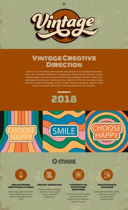 Portfolio Projektantów Vintage - Osobiste Szablony Stron Internetowych