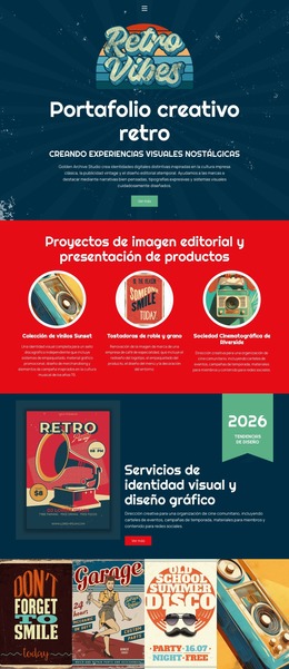 El Mejor Marco Joomla Para Portafolio Creativo Vintage