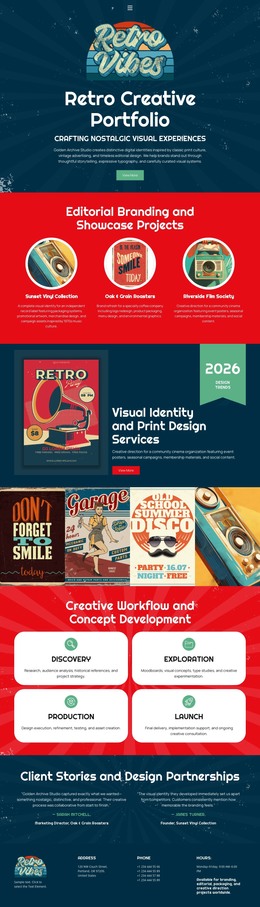 Retro HTML Templates | Nicepage