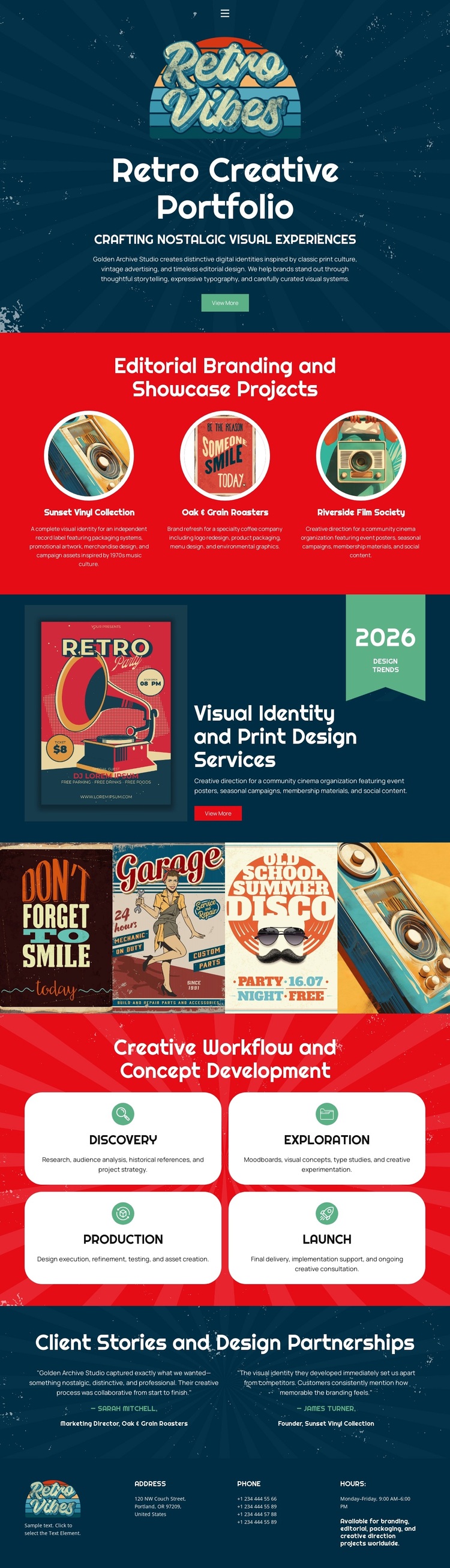 Vintage Creative Portfolio Template