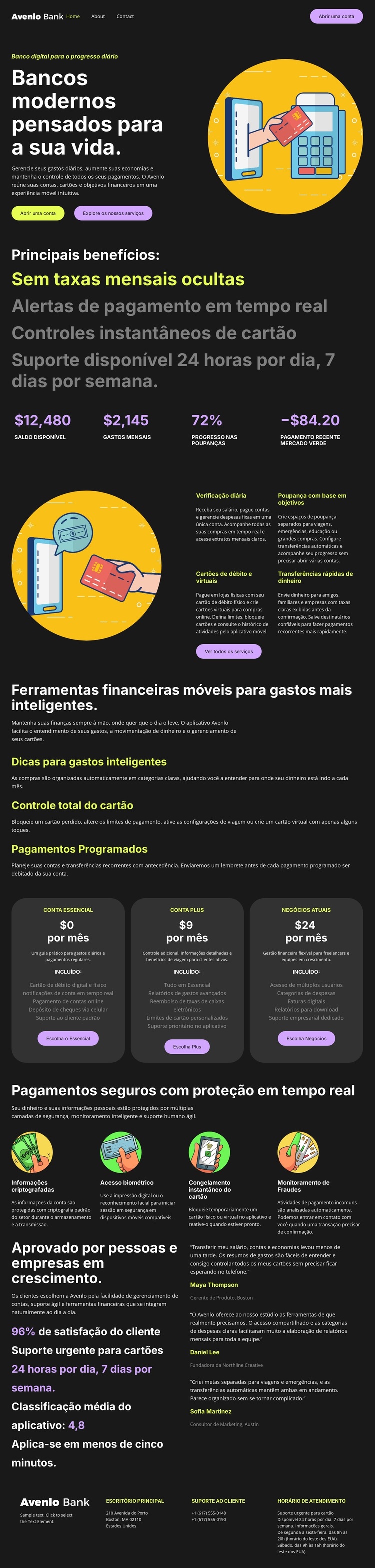 Banco de Finanças Pessoais Tema WordPress