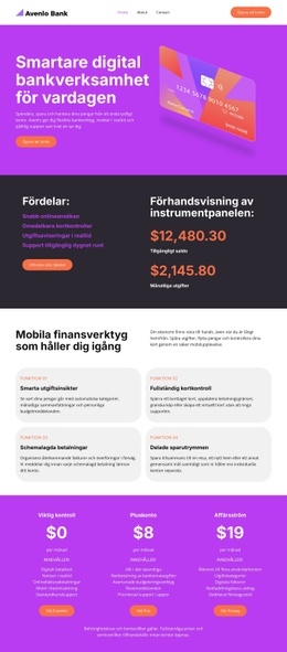 Modern Digital Bank - Webbmall
